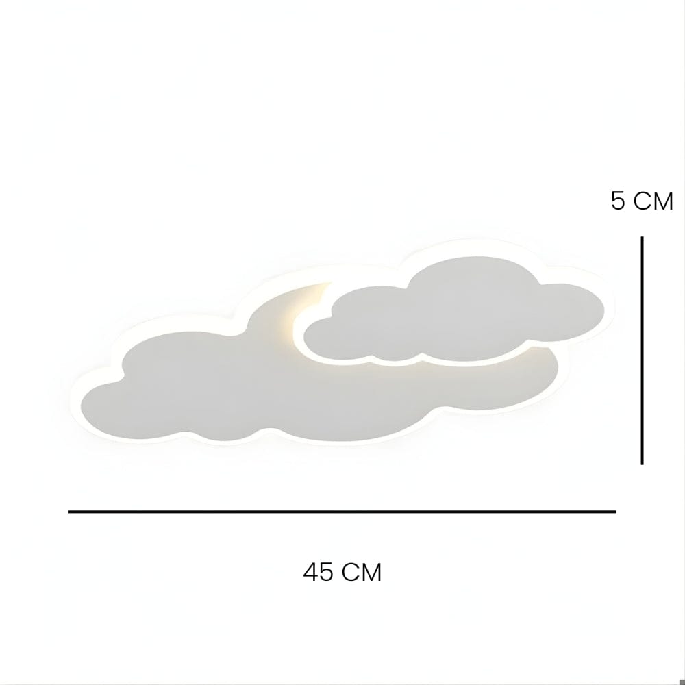 Lustre Enfant Grand Nuage Blanc Blanc