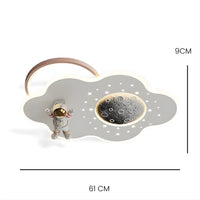 Lustre Enfant Nuage Rose Rose