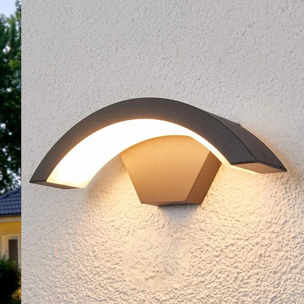 Lustre Exterieur Arc Noir Noir