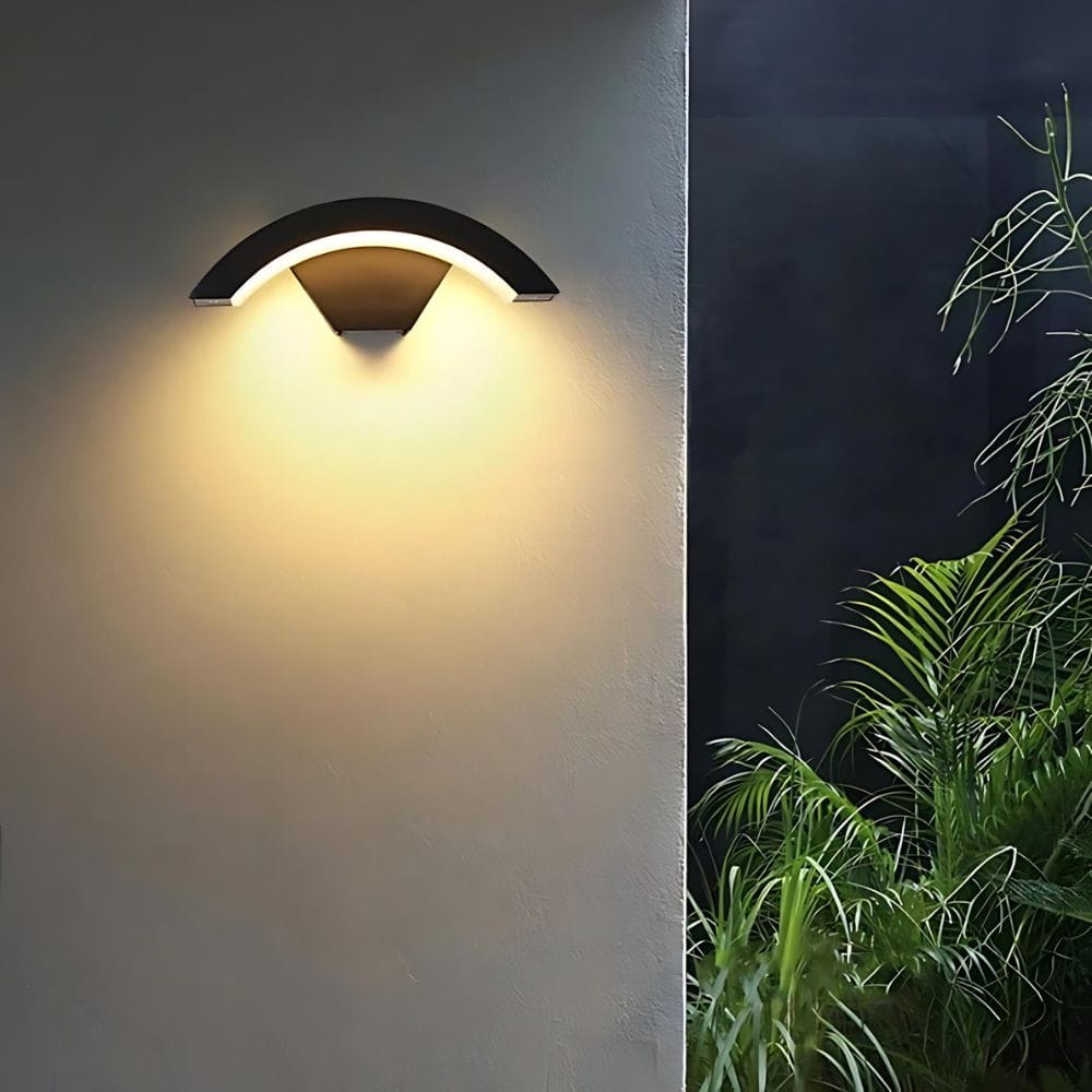 Lustre Exterieur Arc Noir Noir