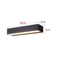 Lustre Exterieur Barre Noir Noir