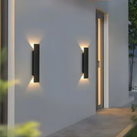 Lustre Exterieur Baton Noir Noir