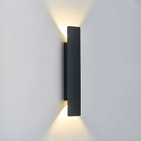 Lustre Exterieur Baton Noir Noir