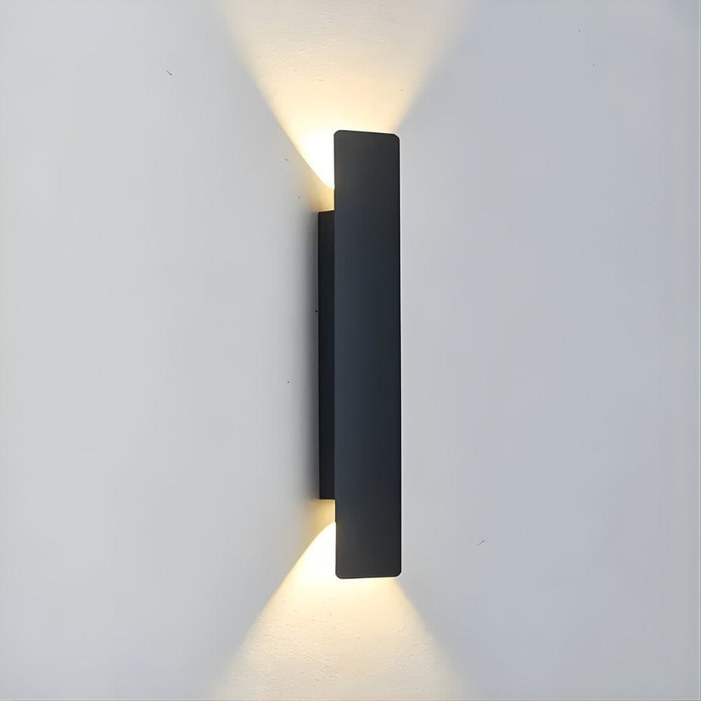 Lustre Exterieur Baton Noir Noir