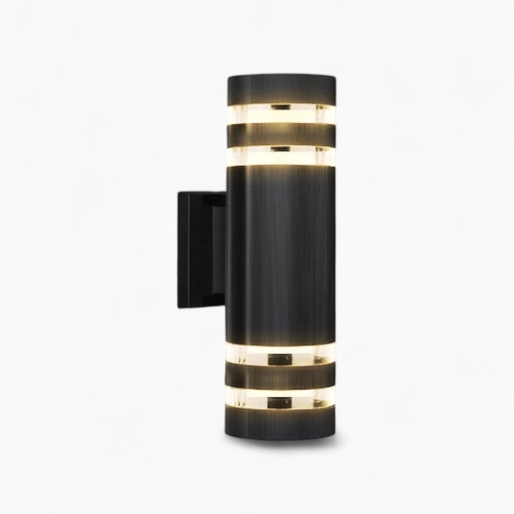 Lustre Exterieur Cylindrique Noir Noir