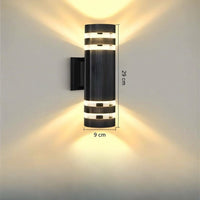 Lustre Exterieur Cylindrique Noir Noir