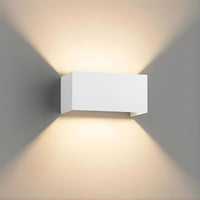 Lustre Exterieur Grand Cube Blanc Blanc