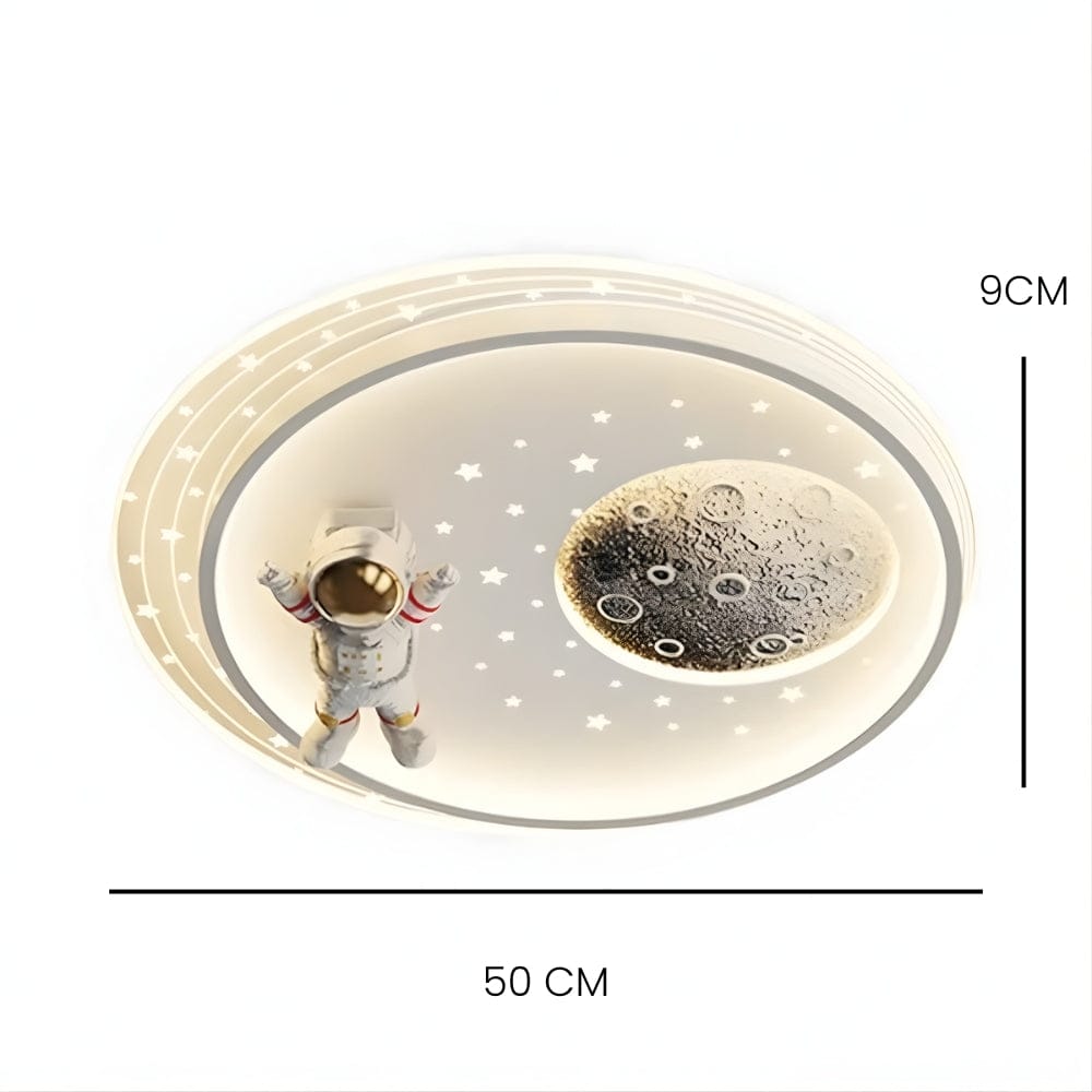 Lustre Lune Enfant Blanc