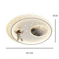 Lustre Lune Enfant Blanc