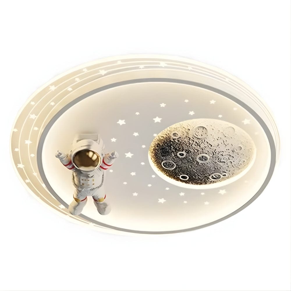 Lustre Lune Enfant Blanc