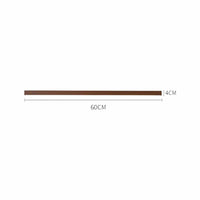 Lustre Moderne Barre Bois Marron