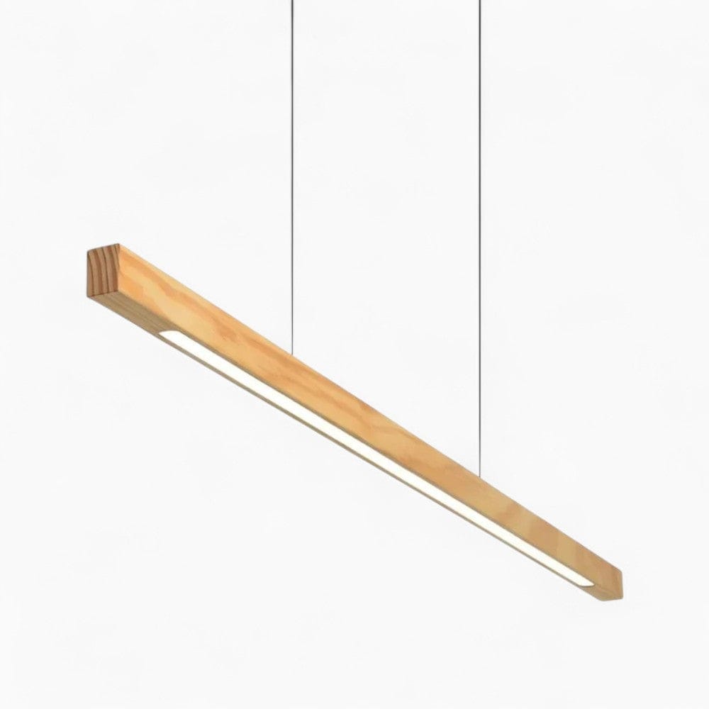 Lustre Moderne Barre Bois claire Beige
