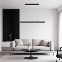 Lustre Moderne Barre Noir Noir