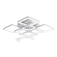 Lustre Moderne Carre Blanc Blanc