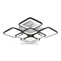 Lustre Moderne Carre Noir Noir