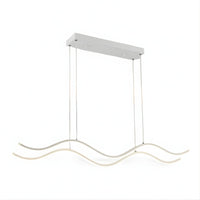 Lustre Moderne Double Vague Blanc Blanc