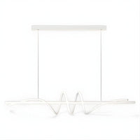 Lustre Moderne Onde Blanc Blanc