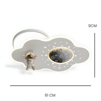 Lustre Nuage Enfant Blanc