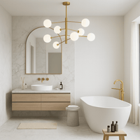 Lustre Salle de bain Boule Blanc Blanc