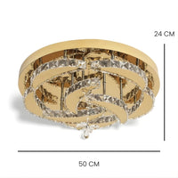 Lustre Salle de bain Couronne Dorée