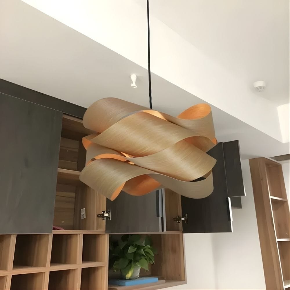 Lustre Salon Bois Marron