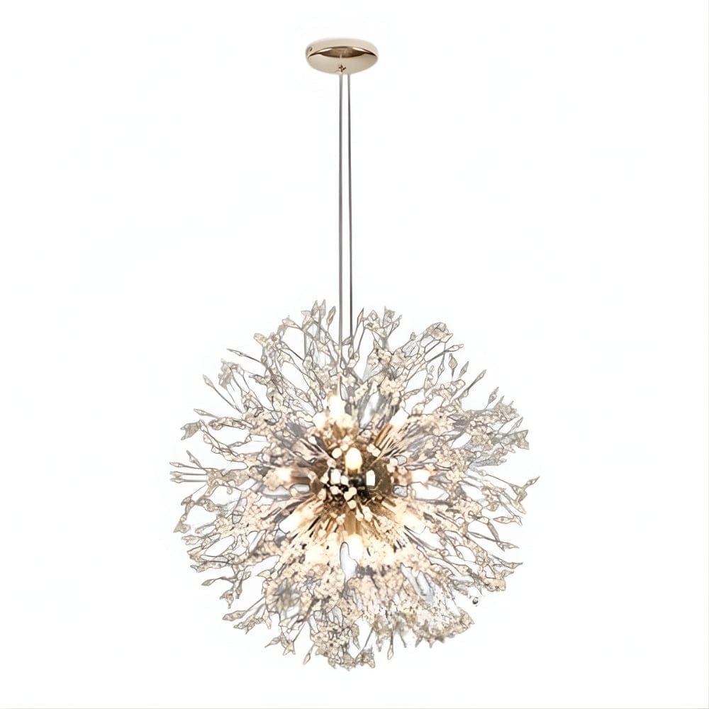 Lustre Salon Boule Cristal Doree Dorée