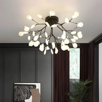 Lustre Salon Branche Noir Noir