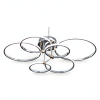 Lustre Salon Cercle Argent Argent