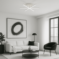 Lustre Salon Etoile Blanc Blanc
