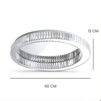 Lustre Salon Halo Argent Argent