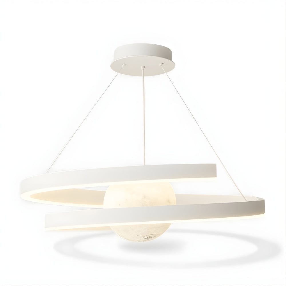 Lustre Salon Lune Blanche Blanc