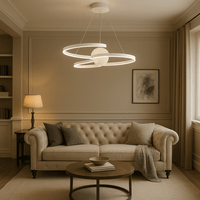 Lustre Salon Lune Blanche Blanc