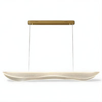 Lustre Salon Moderne Flottant Beige