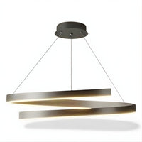 Lustre Salon Spirale Noir Noir