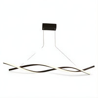 Lustre Salon Torsadee Noir Noir