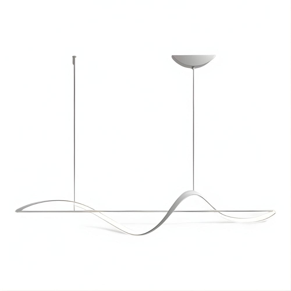 Lustre Salon Vague Blanc Blanc