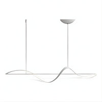 Lustre Salon Vague Blanc Blanc