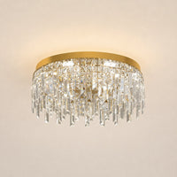 Lustre Salle de bain Rond Crystal Doree - packshot