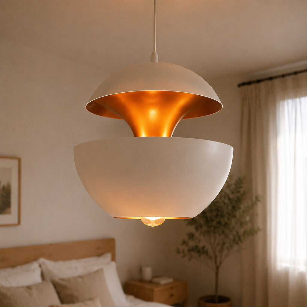 Lustre Chambre Sphere Blanc - vue rapprochee
