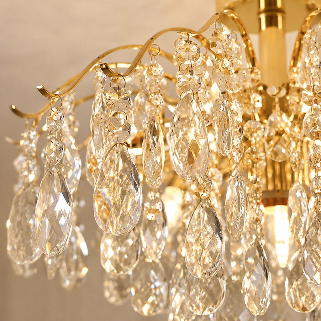 Lustre Chambre Suspendu Crystal - detail cristaux